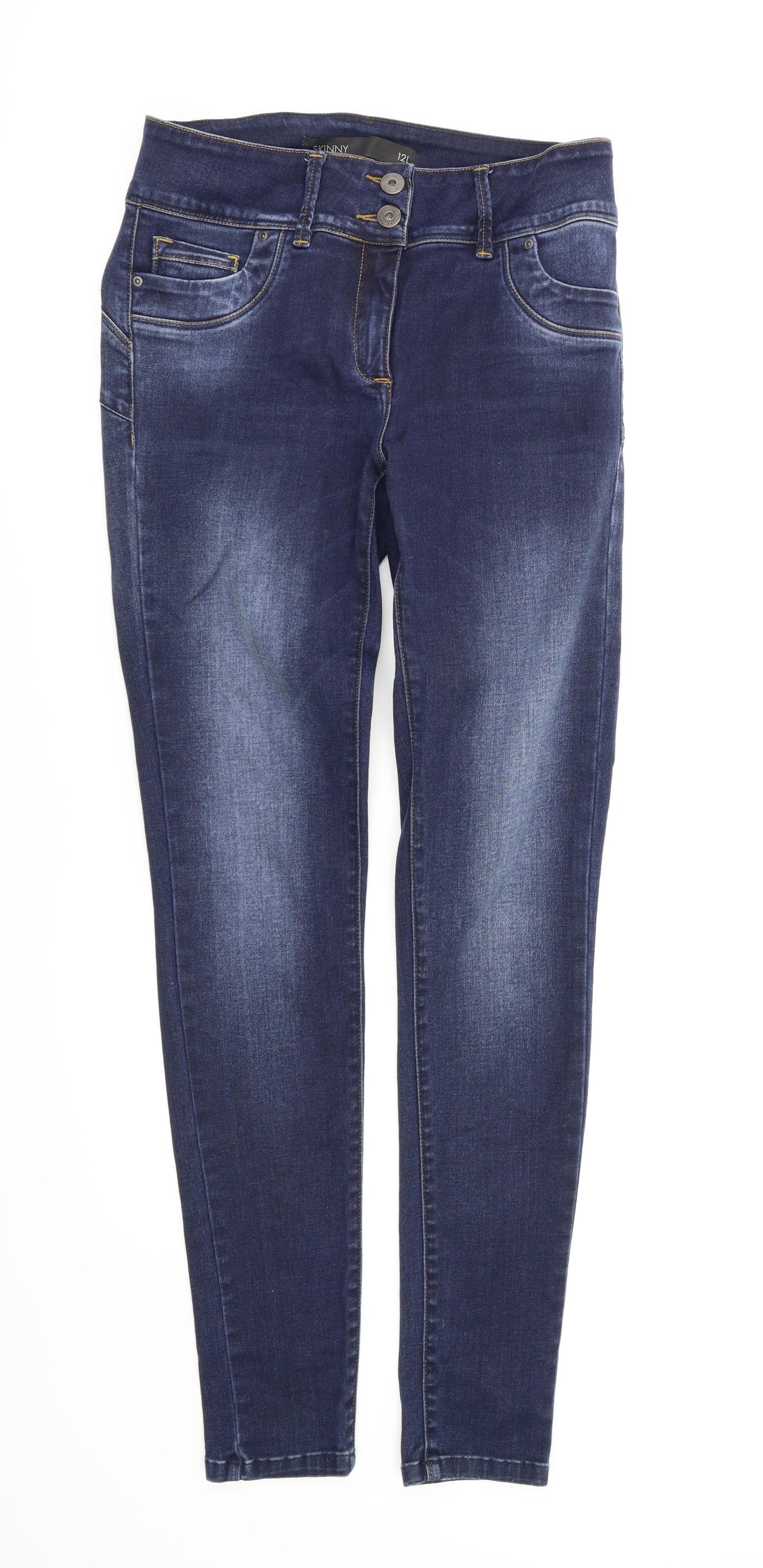 NEXT Womens Blue   Skinny Jeans Size 12 L32 in