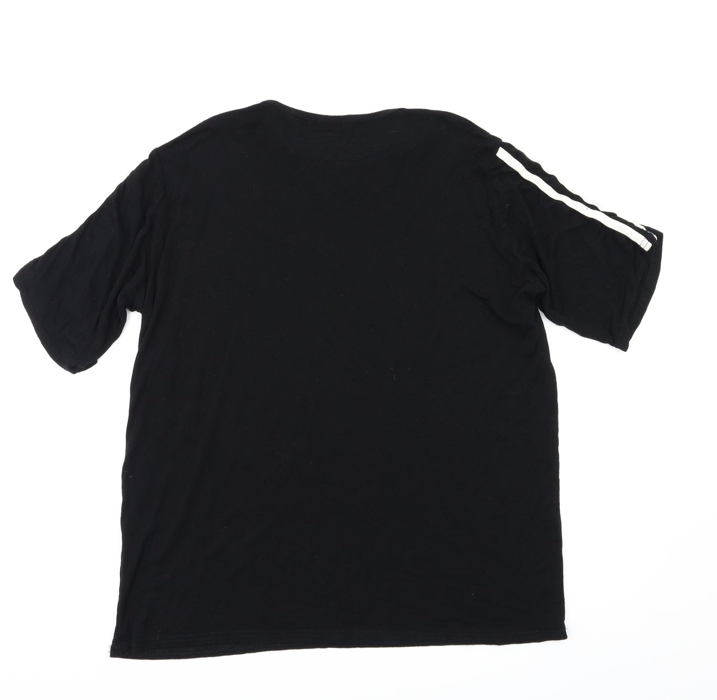 Boohoo Womens Black   Basic T-Shirt Size 10