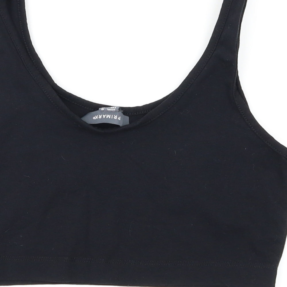Primark  Womens Black   Basic T-Shirt Size 10