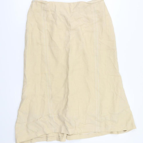 Coast Womens Beige   Flare Skirt Size 10