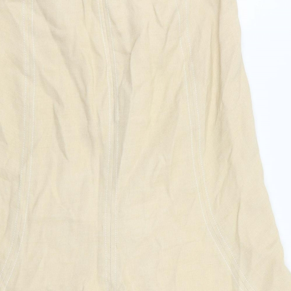 Coast Womens Beige   Flare Skirt Size 10