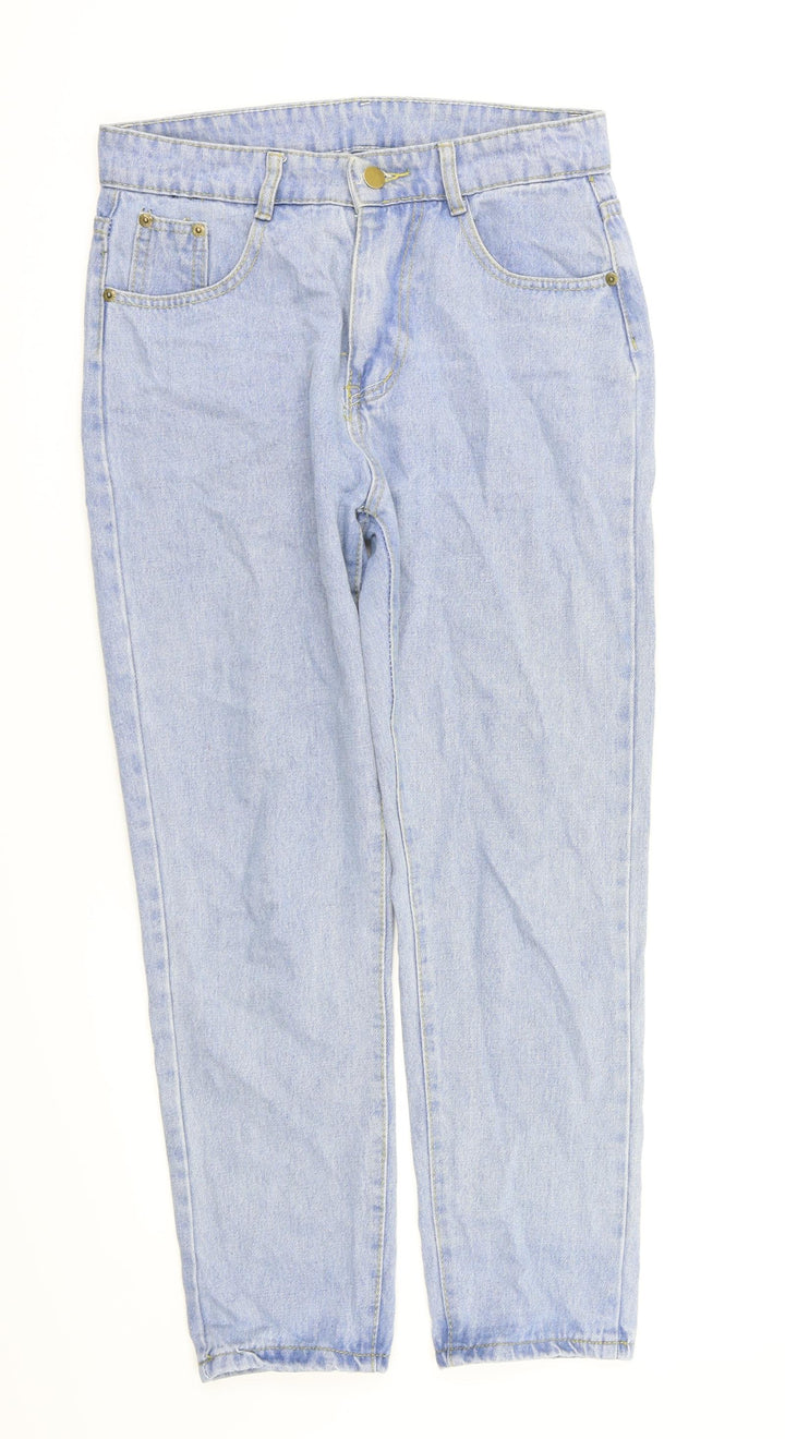 preworn Womens Blue Straight Jeans Size S L25 in