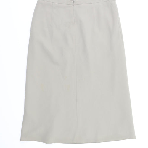 NAFNAE Womens Beige   A-Line Skirt Size 40