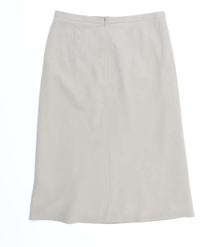 NAFNAE Womens Beige A-Line Skirt Size 40