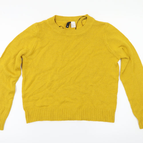 H&M Womens Yellow   Pullover Jumper Size S