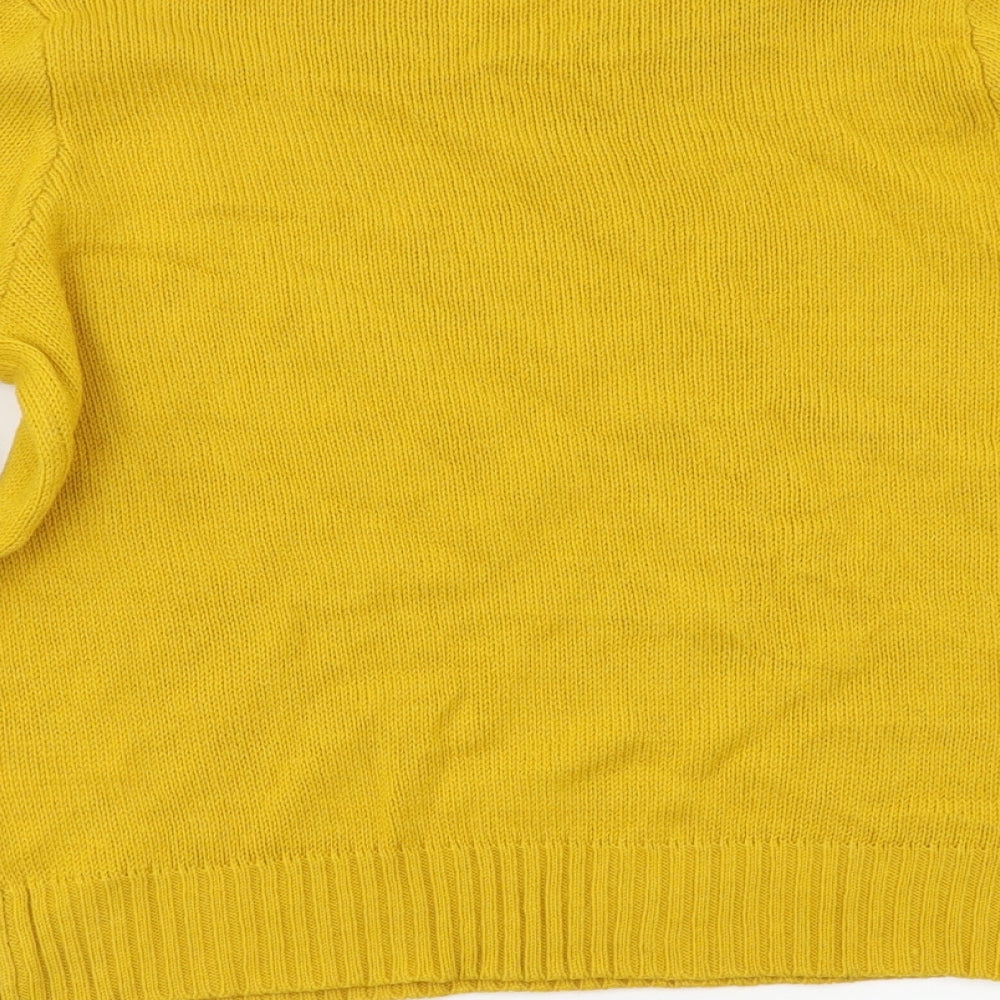 H&M Womens Yellow   Pullover Jumper Size S