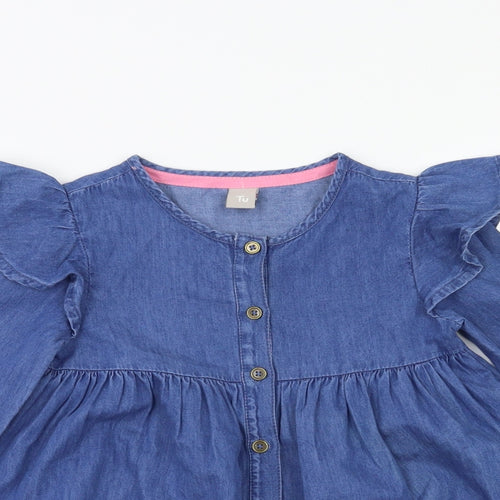TU Girls Blue   Fit & Flare  Size 4-5 Years