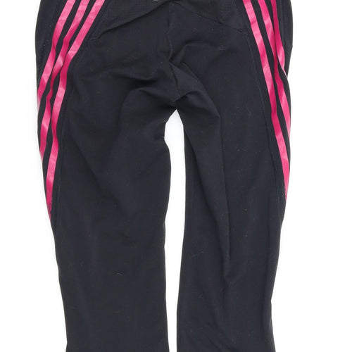 adidas Womens Black   Capri Leggings Size 8 L20 in