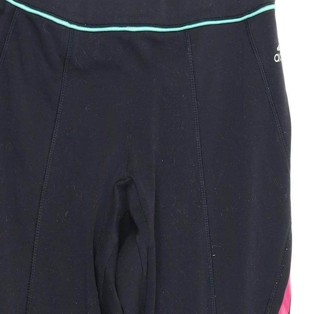 adidas Womens Black   Capri Leggings Size 8 L20 in