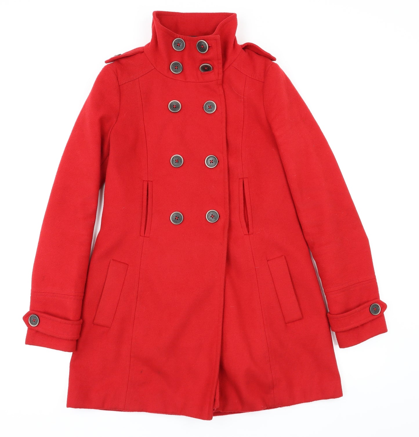 Zara Womens Red   Jacket Coat Size 10