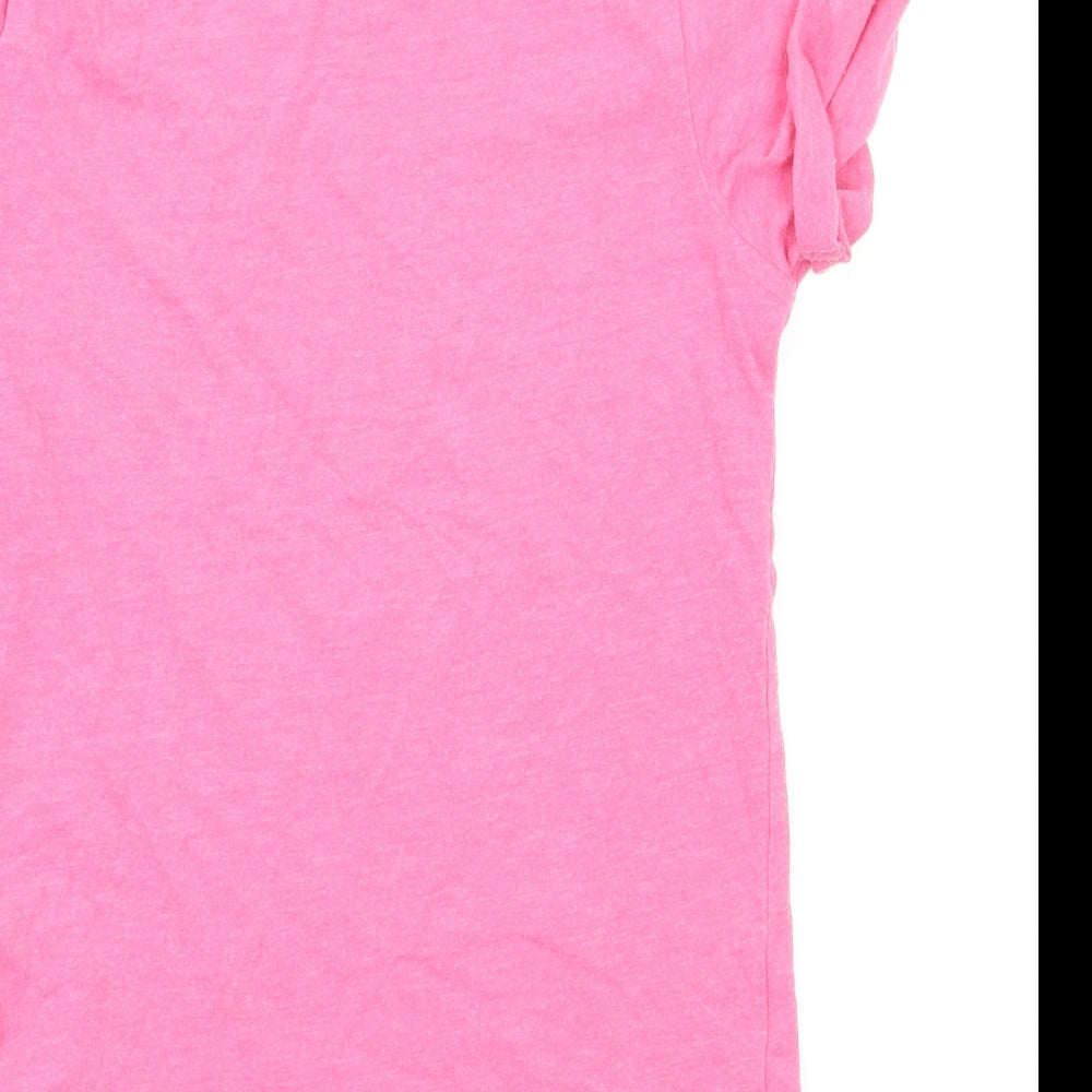 Primark Girls Pink Animal Print  Basic T-Shirt Size 7-8 Years