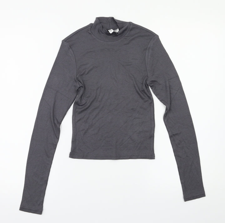 H&M Womens Grey Basic T-Shirt Size XS