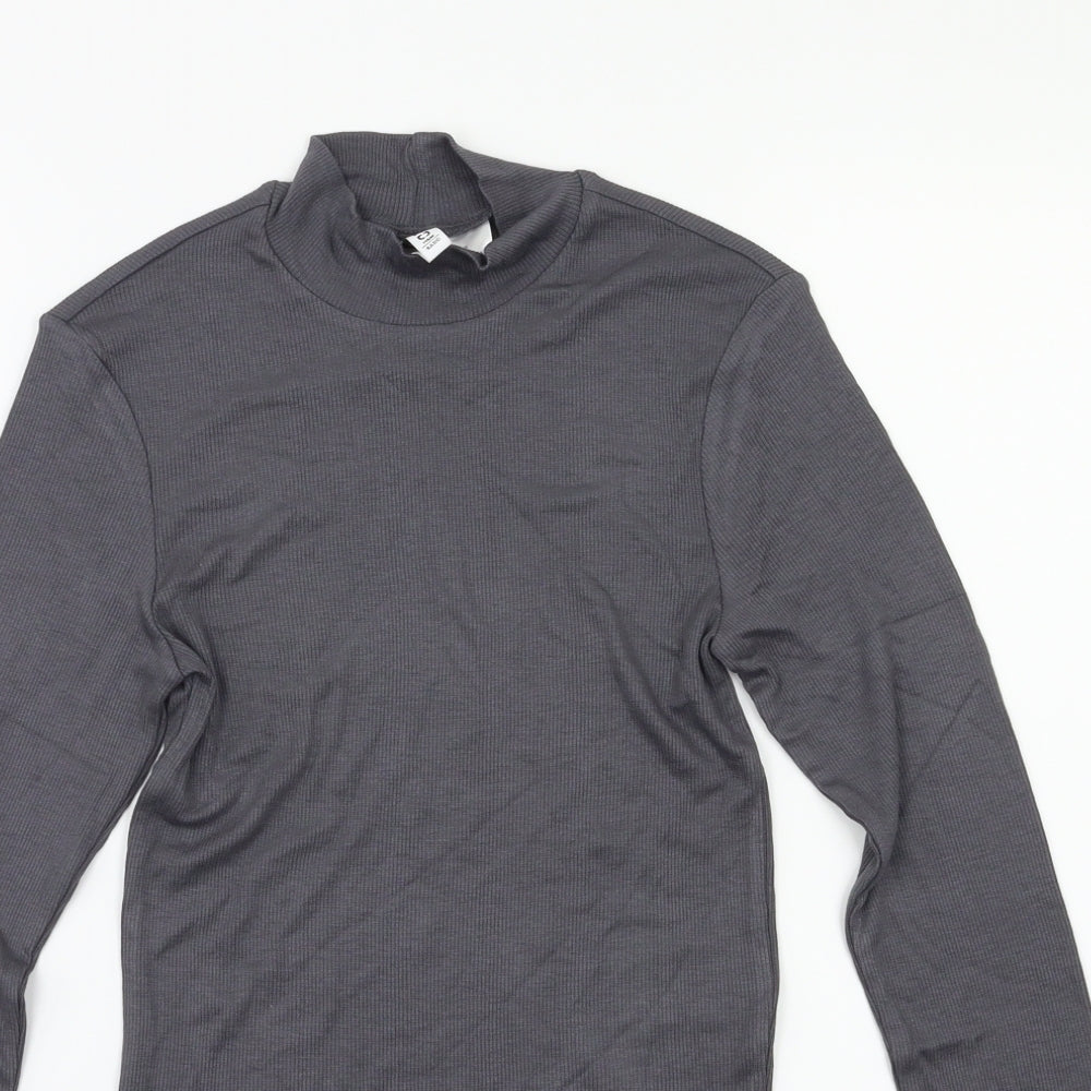 H&M Womens Grey   Basic T-Shirt Size XS