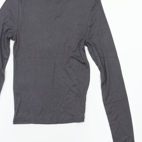 H&M Womens Grey   Basic T-Shirt Size XS