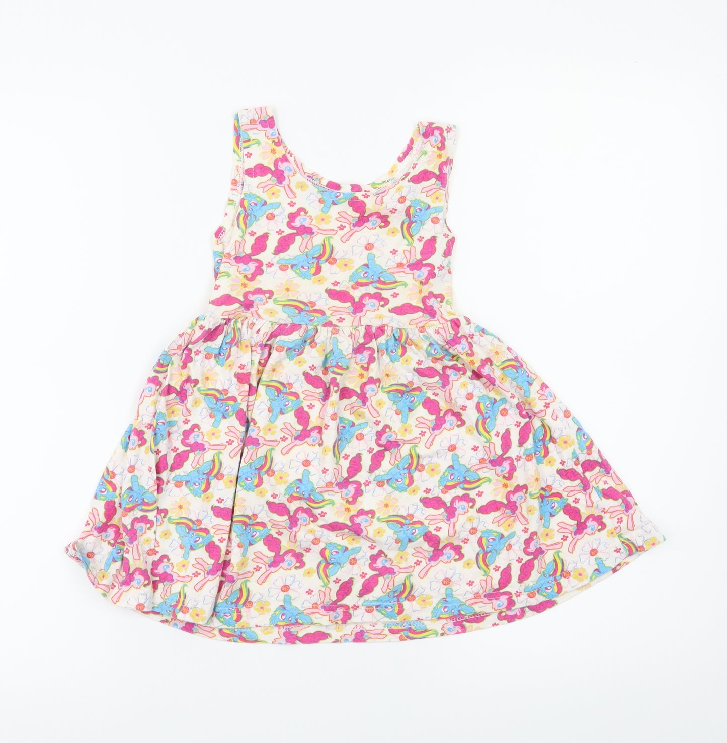 My Little Pony Girls Pink Animal Print  Fit & Flare  Size 3-4 Years