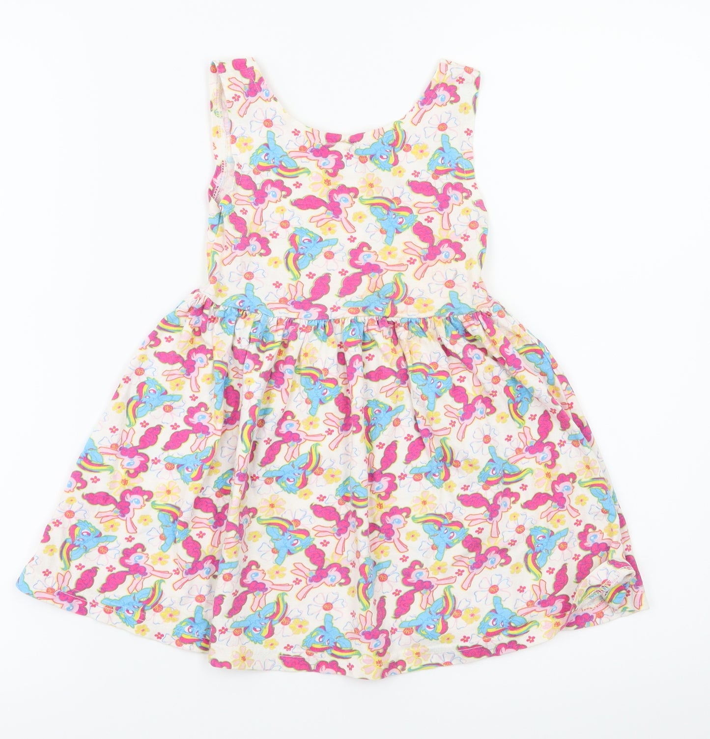My Little Pony Girls Pink Animal Print  Fit & Flare  Size 3-4 Years