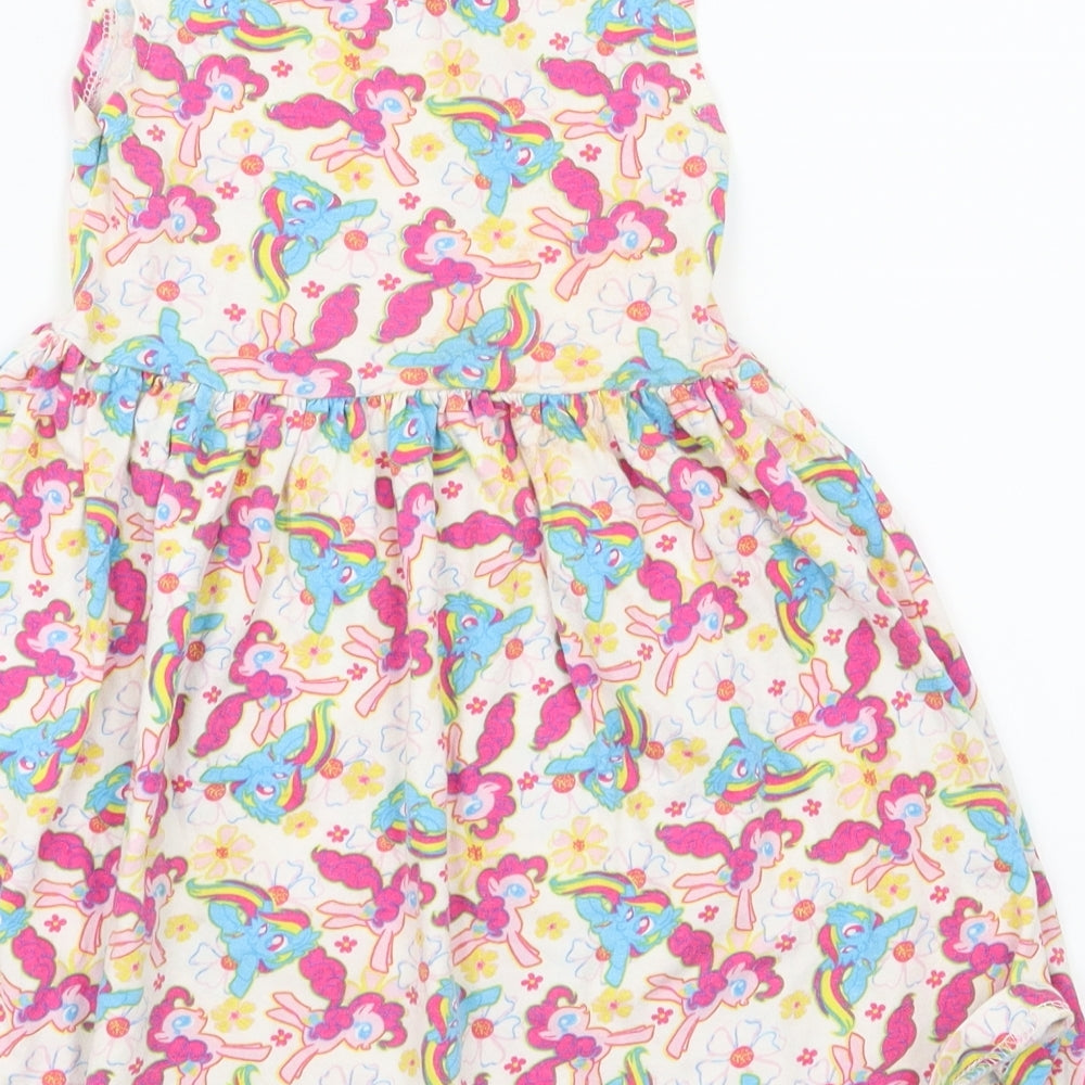 My Little Pony Girls Pink Animal Print  Fit & Flare  Size 3-4 Years