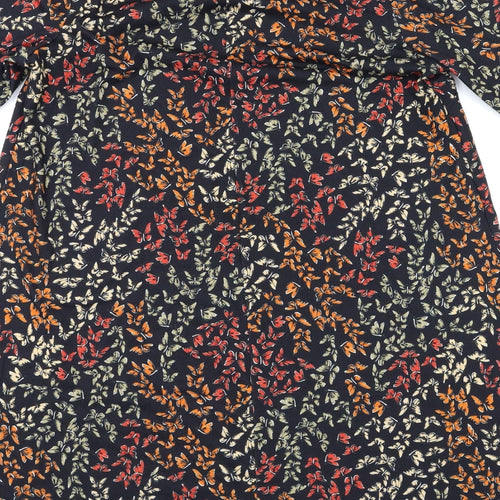 capsule Womens Black Floral  Fit & Flare  Size 14