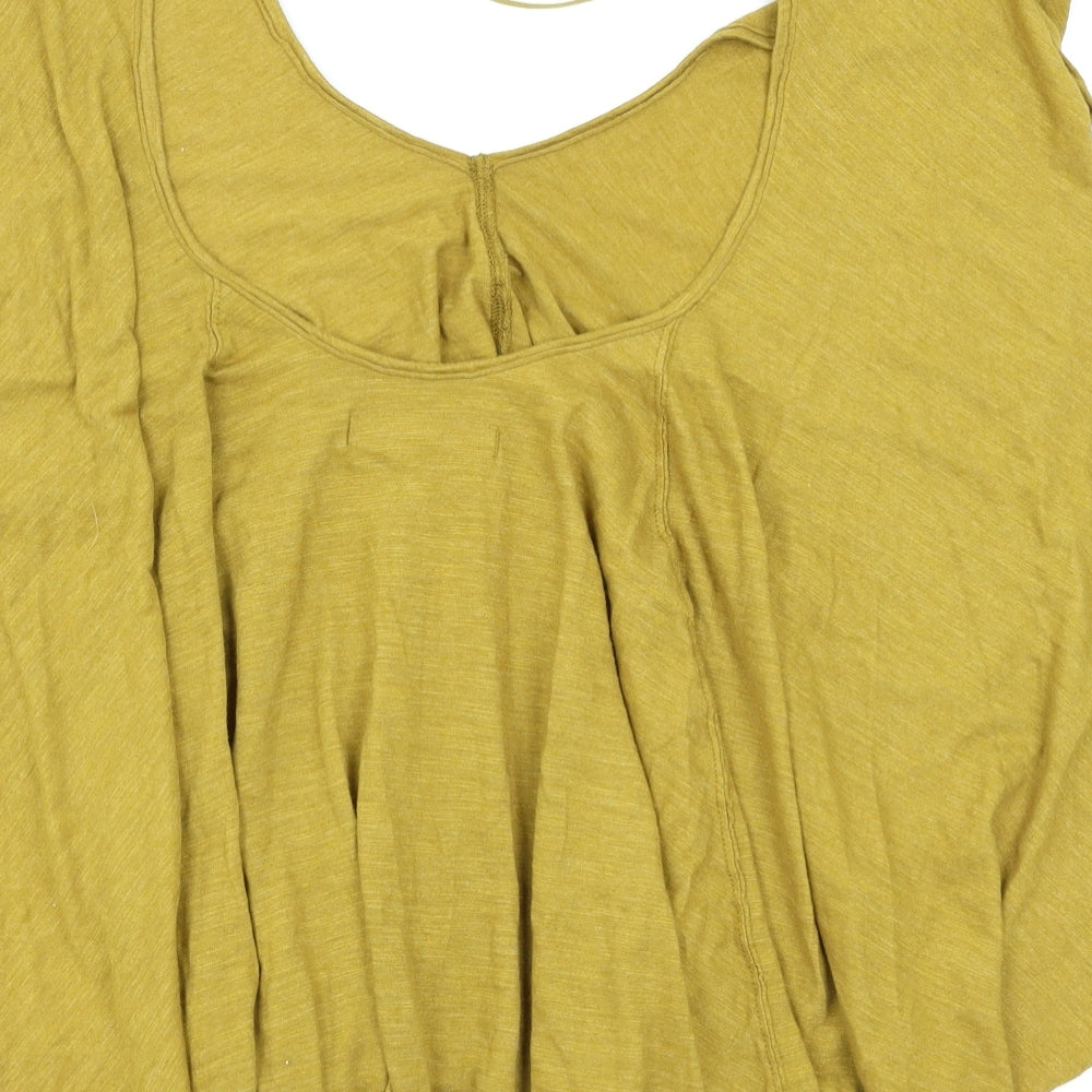 We The Free Womens Yellow   Basic T-Shirt Size XS