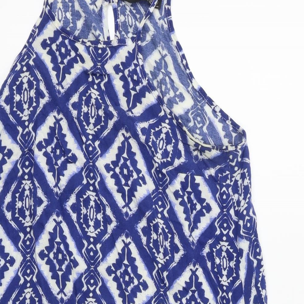 Primark Womens Blue Floral  Fit & Flare  Size 12