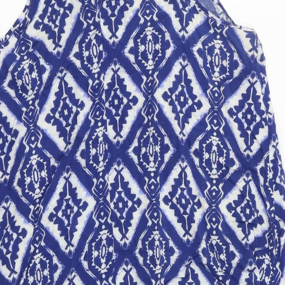 Primark Womens Blue Floral  Fit & Flare  Size 12