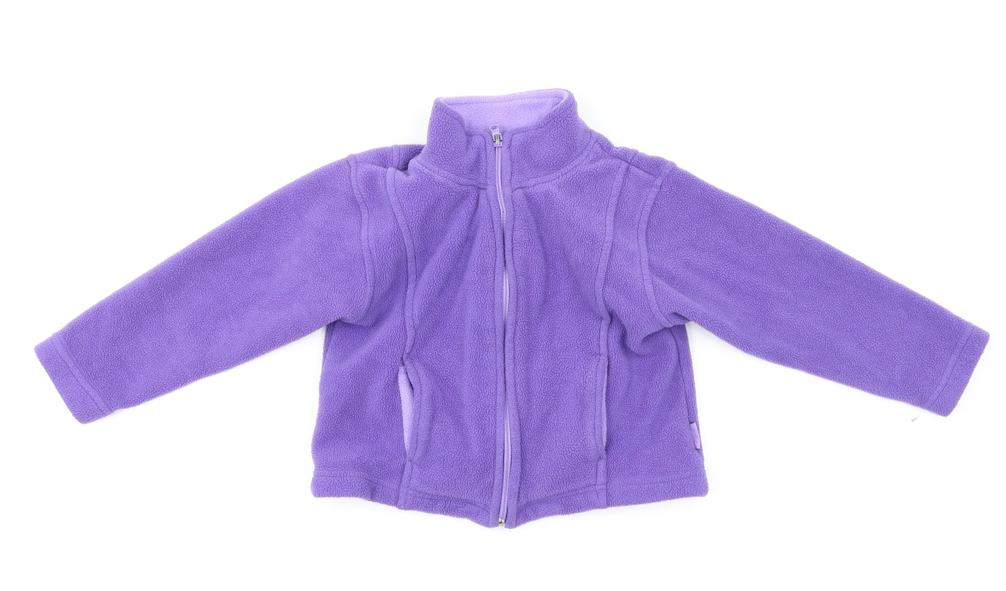 Pumpkin Patch Girls Purple   Full Zip Jumper Size 4 Years