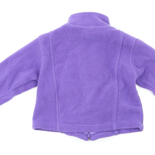 Pumpkin Patch Girls Purple   Full Zip Jumper Size 4 Years