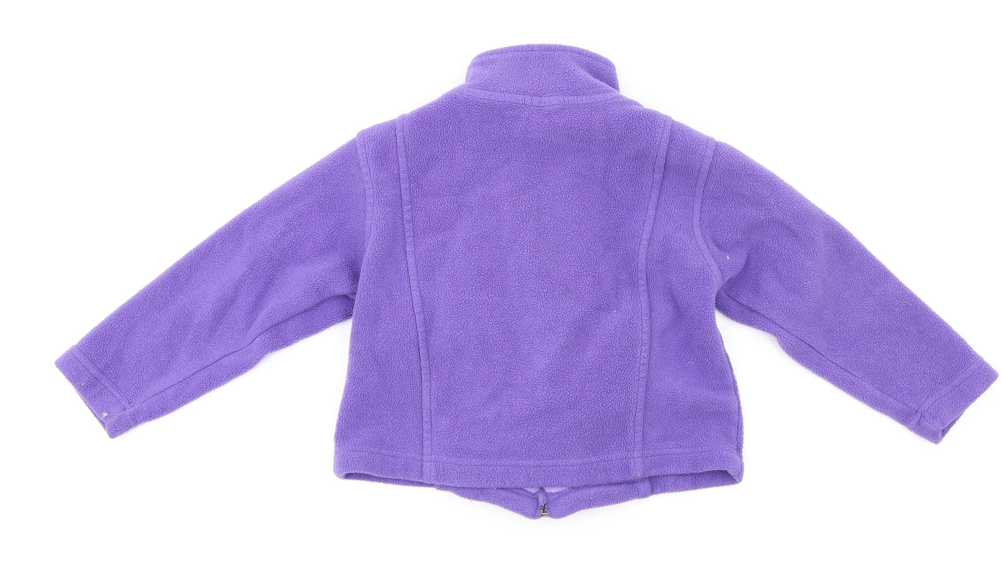 Pumpkin Patch Girls Purple   Full Zip Jumper Size 4 Years