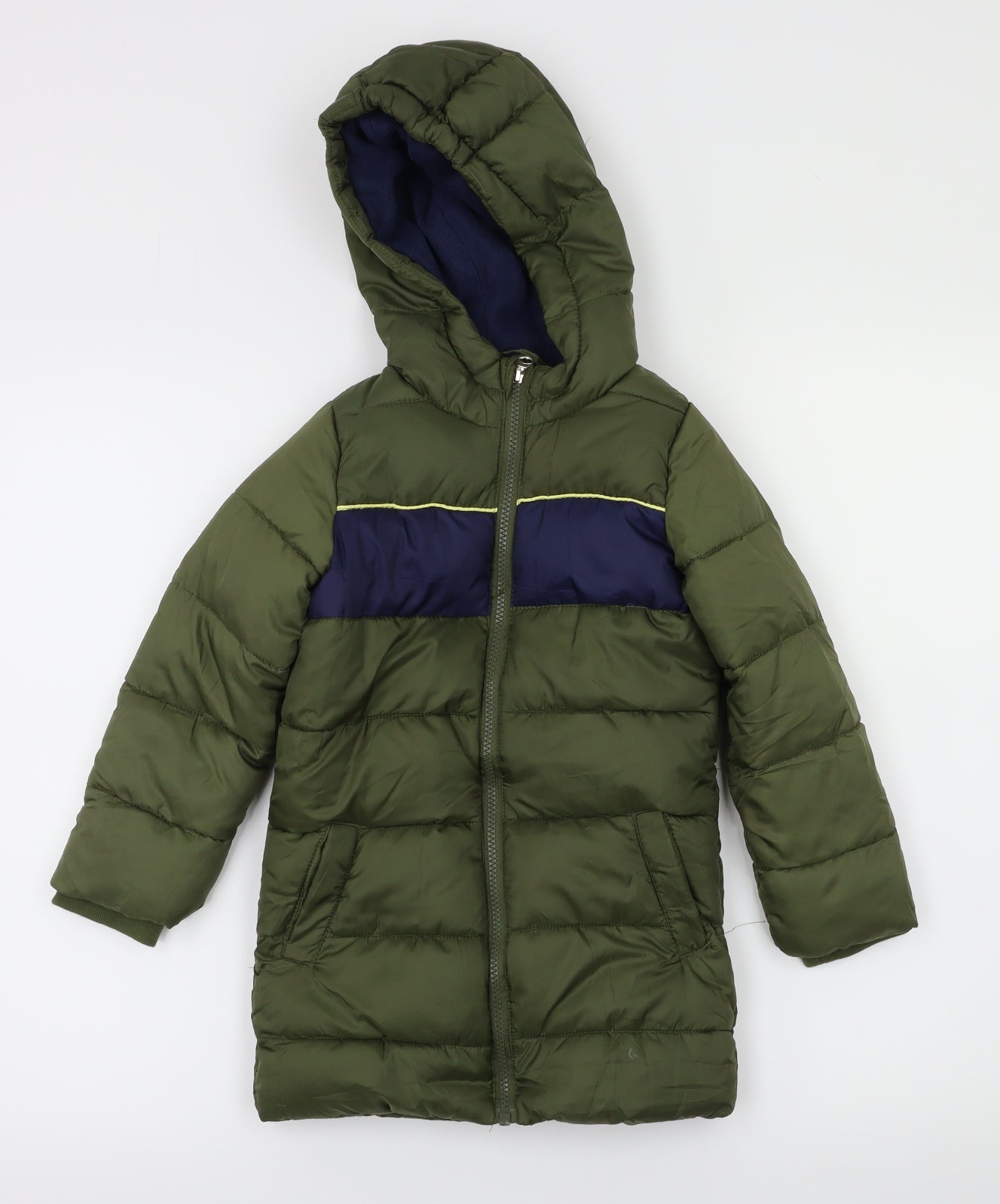 lilly &dan Boys Green   Basic Coat Coat Size 4-5 Years