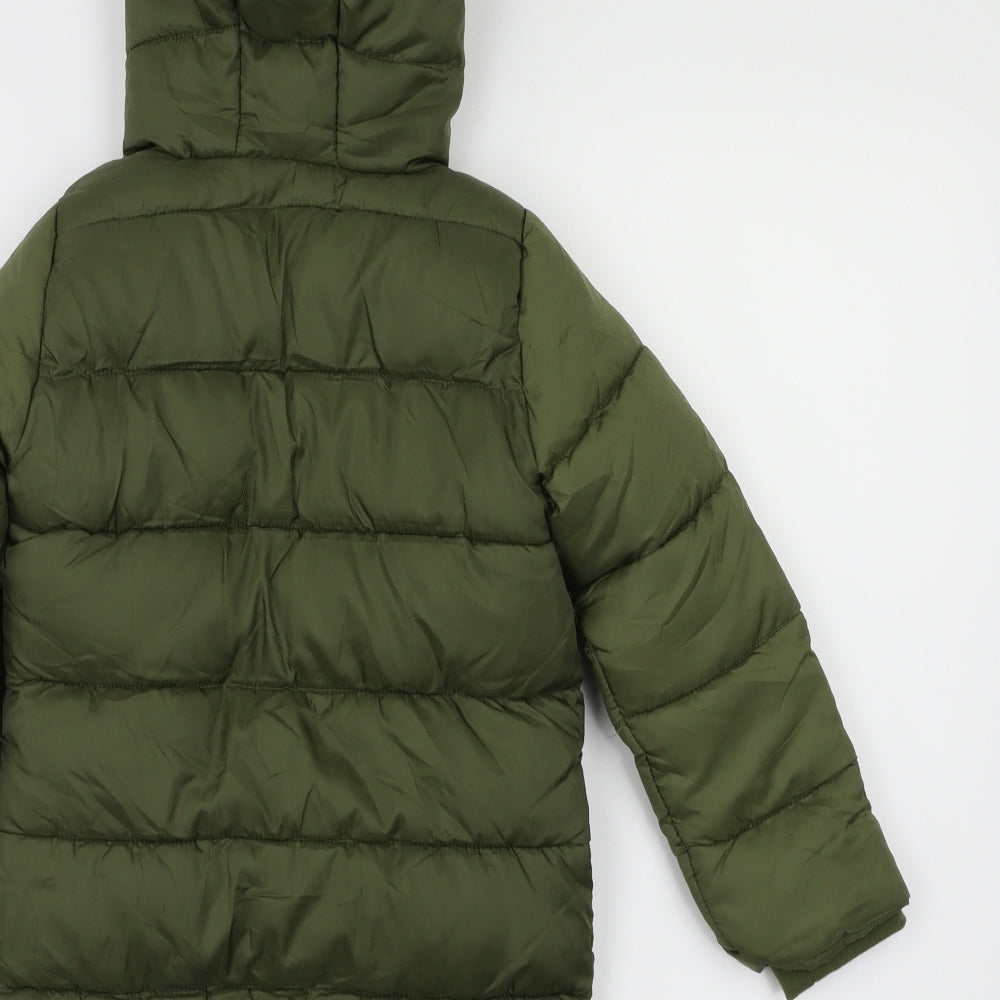 lilly &dan Boys Green   Basic Coat Coat Size 4-5 Years