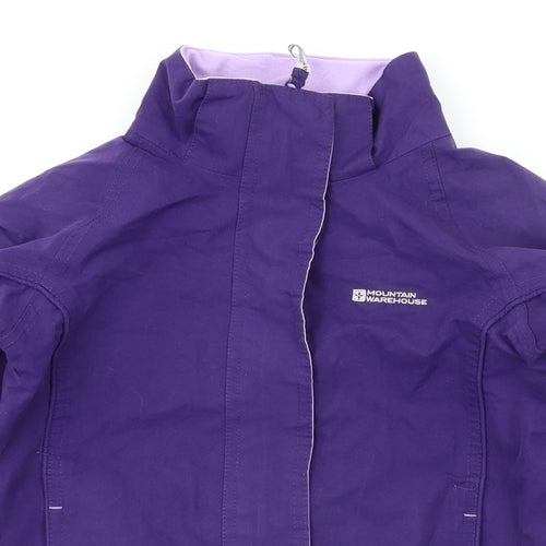 mountin Wearhouse Girls Purple   Basic Coat Coat Size 7-8 Years