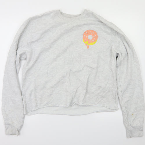 Awdis Womens Grey   Pullover Jumper Size L