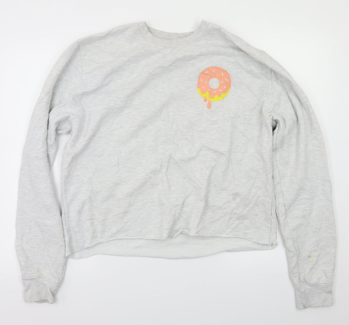 Awdis Womens Grey   Pullover Jumper Size L
