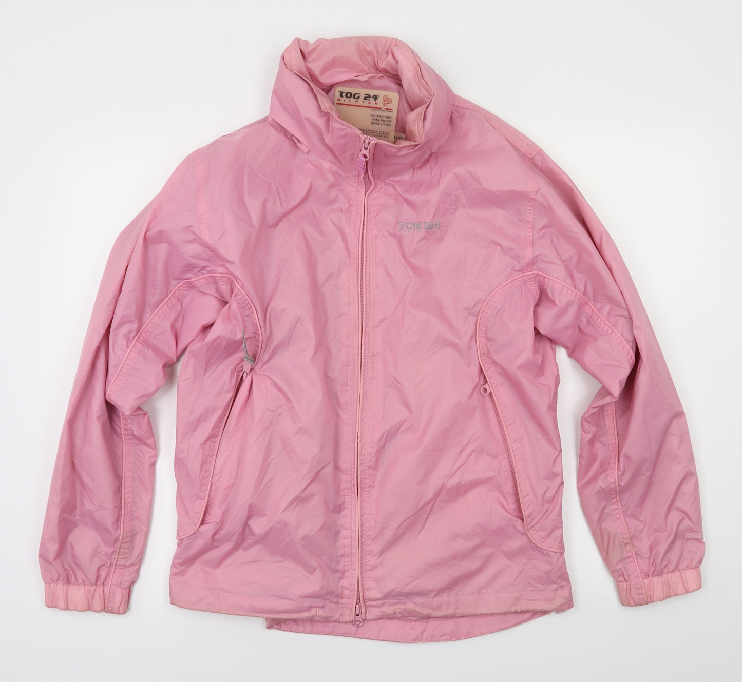 MILATEX Womens Pink   Rain Coat Coat Size 12