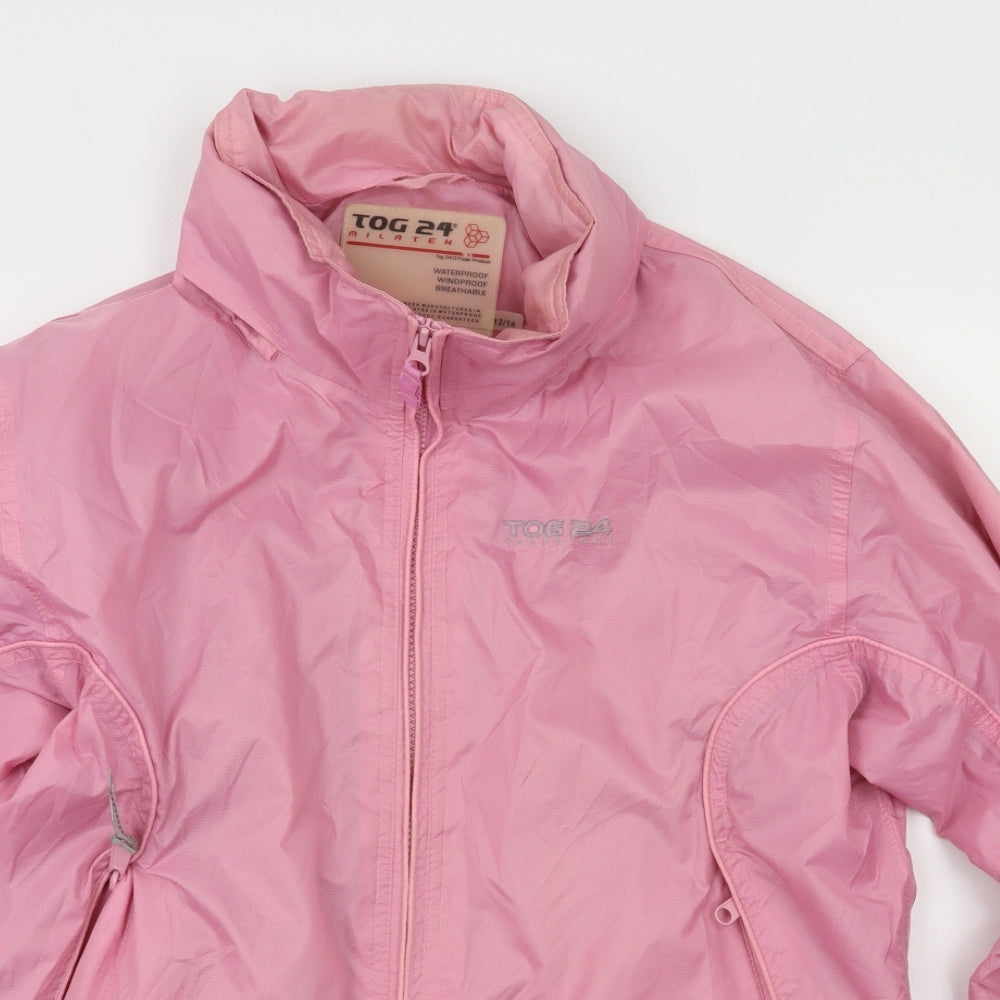 MILATEX Womens Pink   Rain Coat Coat Size 12