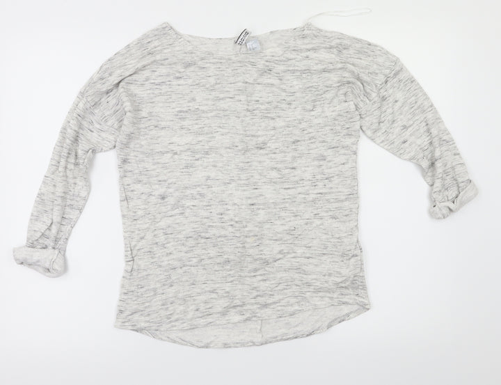 H&M Womens Grey   Basic T-Shirt Size XS