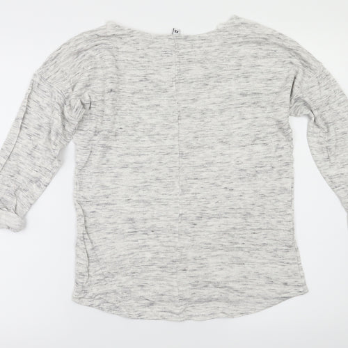 H&M Womens Grey   Basic T-Shirt Size XS