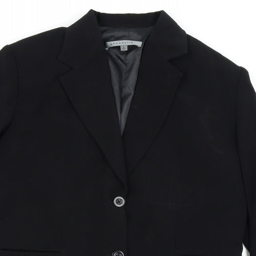 Annabelle Womens Black   Jacket Blazer Size L