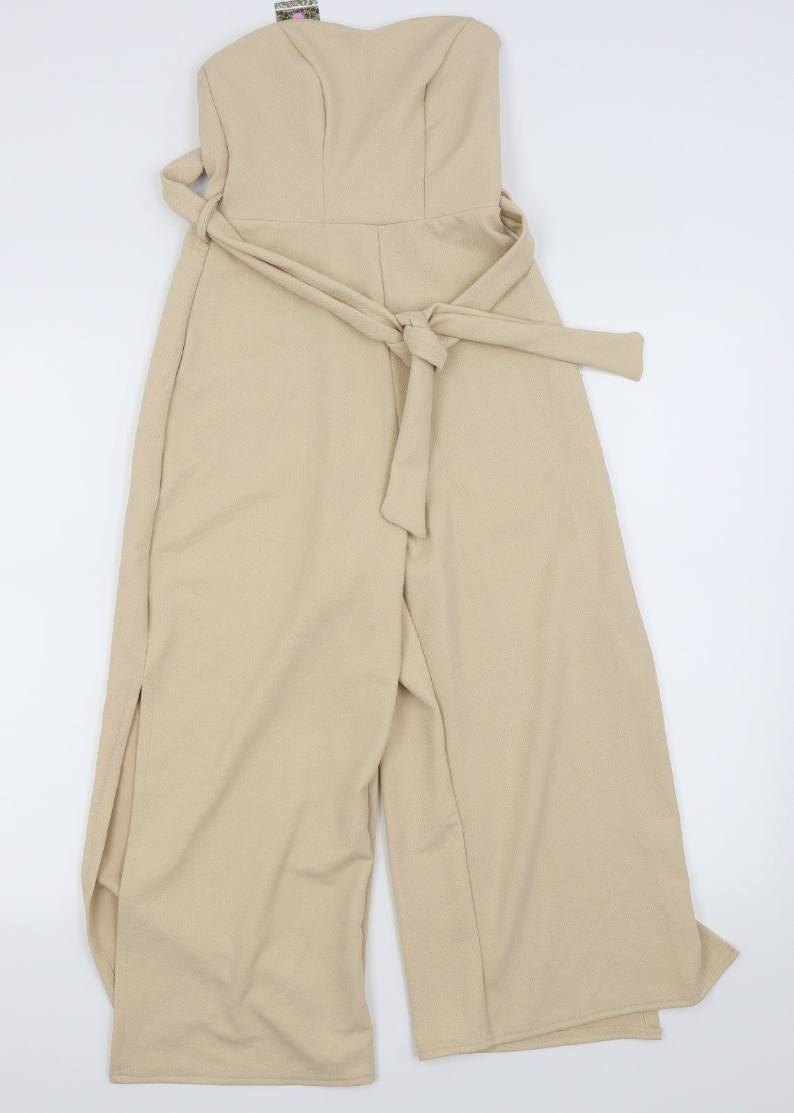Boohoo Womens Beige Ikat  Jumpsuit One-Piece Size 10