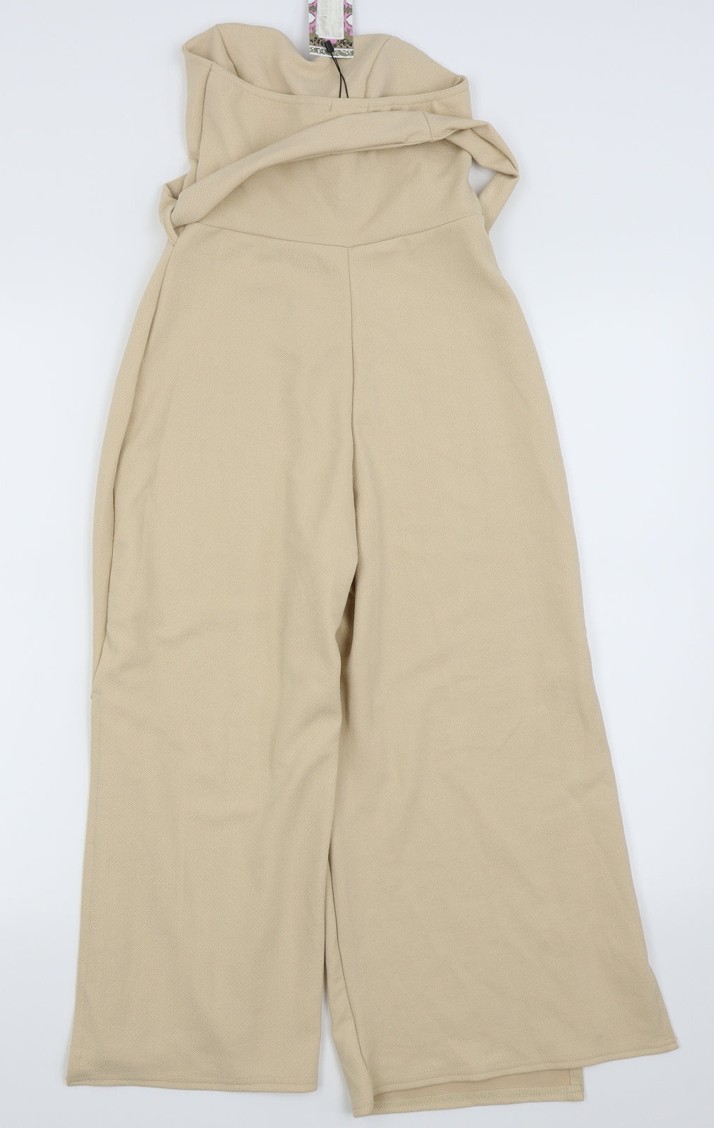Boohoo Womens Beige Ikat  Jumpsuit One-Piece Size 10
