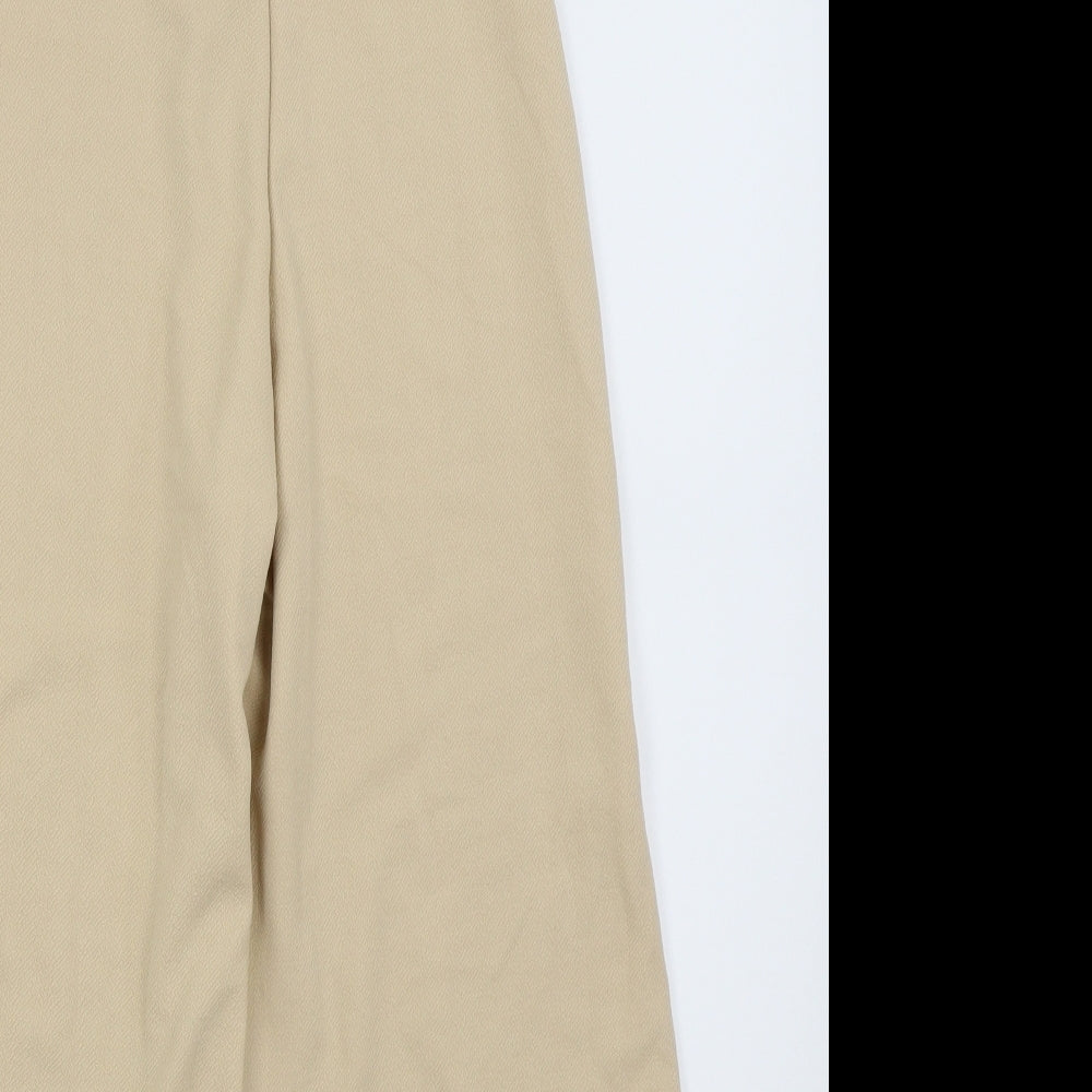 Boohoo Womens Beige Ikat  Jumpsuit One-Piece Size 10