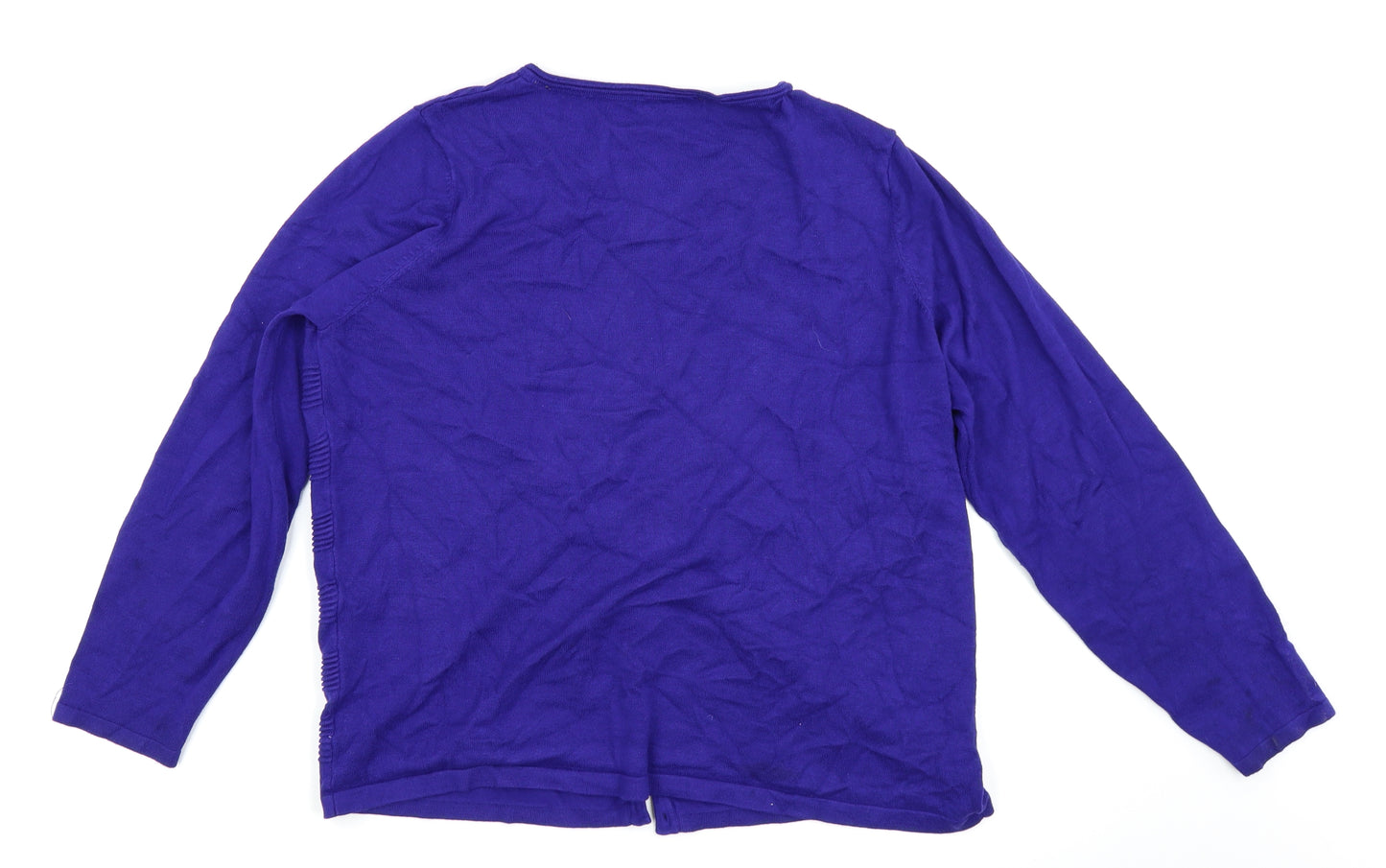 Preworn Womens Blue   Cardigan Jumper Size L