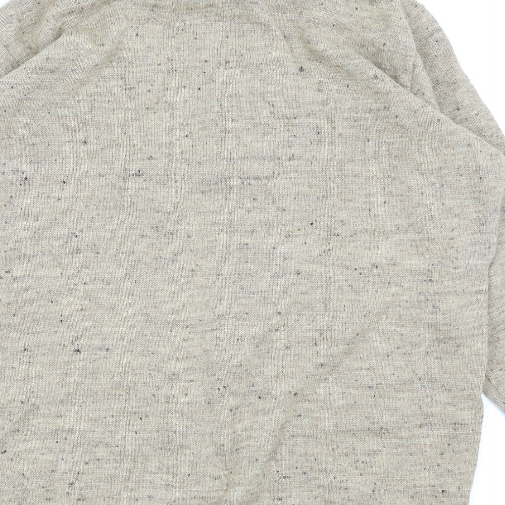 British Wool Mens Beige   Pullover Jumper Size 3XL