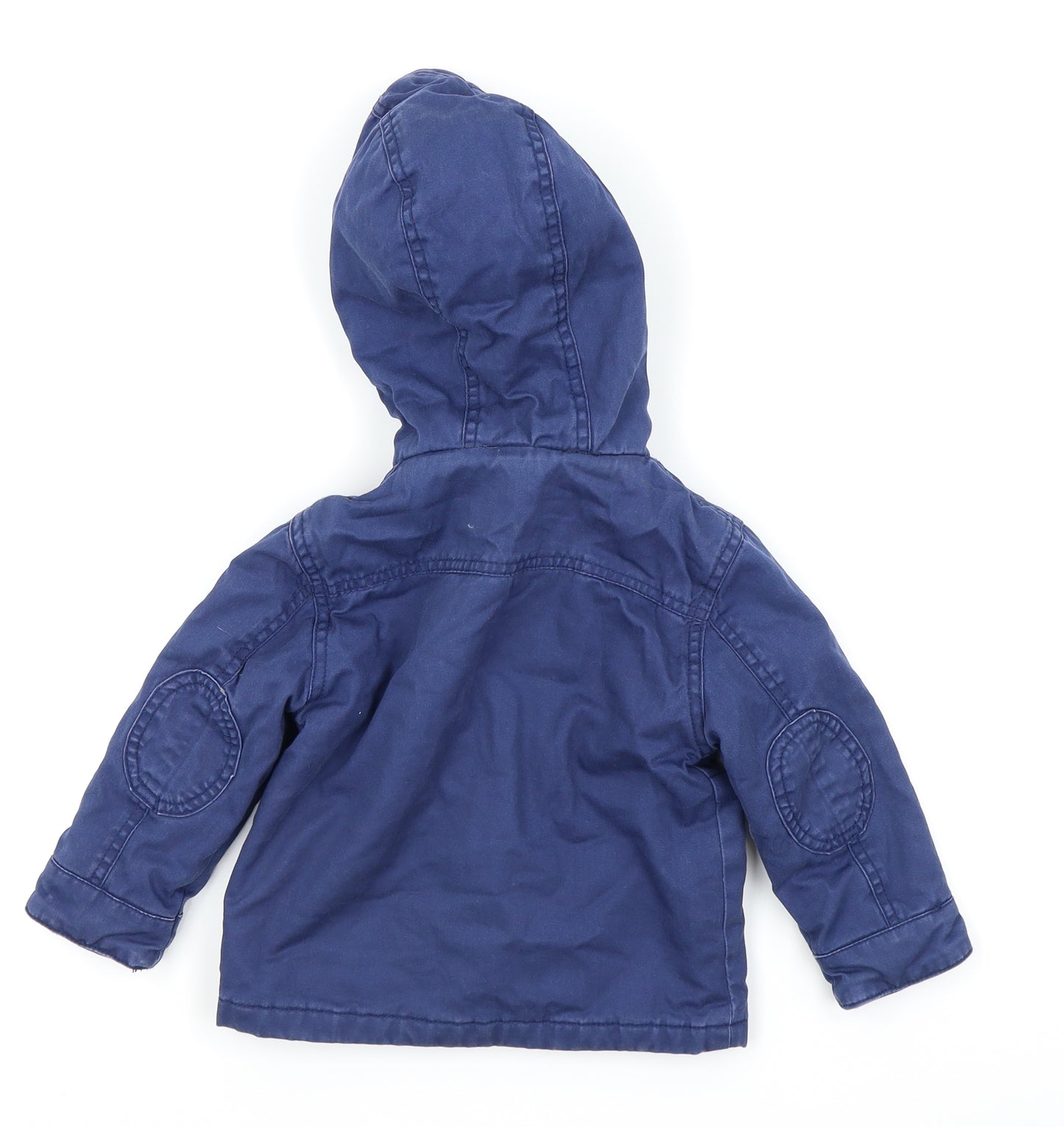 Asda George Boys Blue   Basic Coat Coat Size 9-12 Months