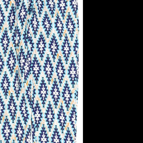 cameo rose Womens Multicoloured Geometric  Trousers  Size 10 L26 in