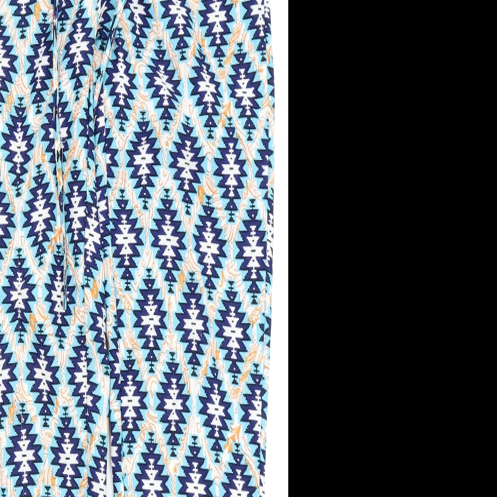 cameo rose Womens Multicoloured Geometric  Trousers  Size 10 L26 in