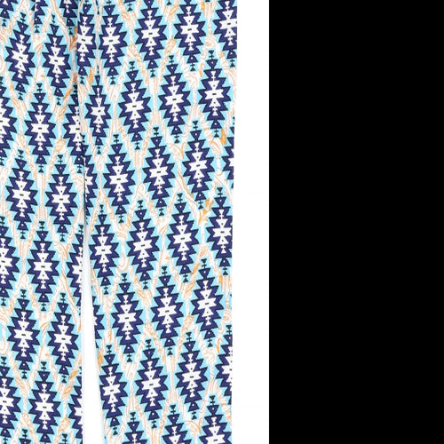 cameo rose Womens Multicoloured Geometric  Trousers  Size 10 L26 in