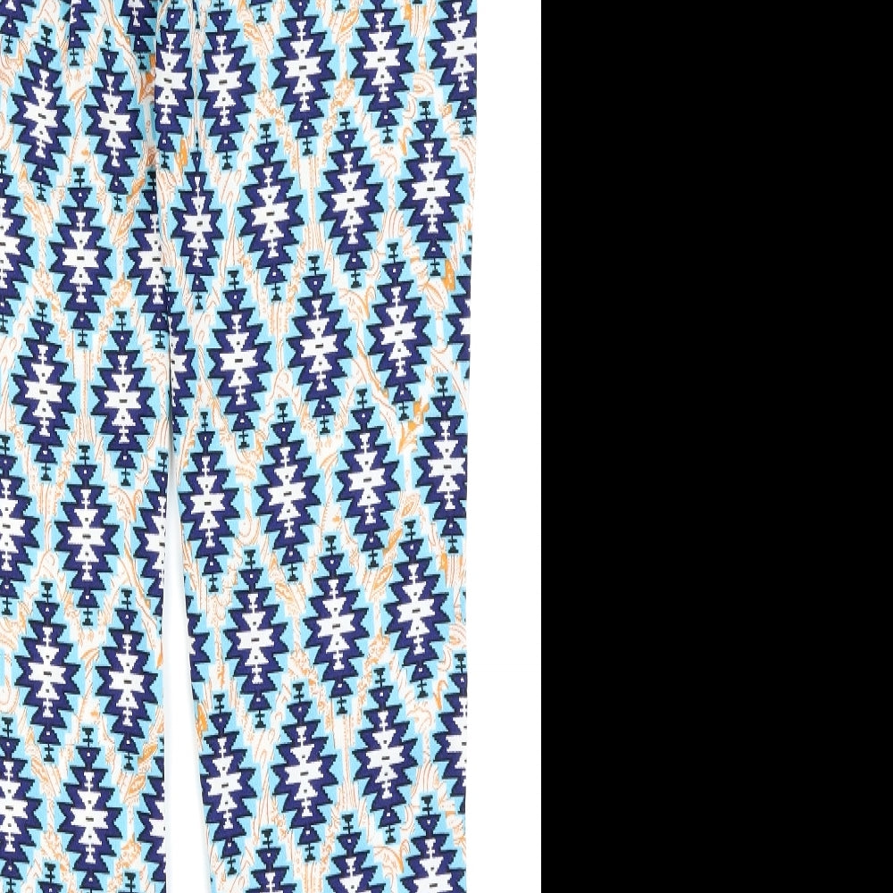 cameo rose Womens Multicoloured Geometric  Trousers  Size 10 L26 in