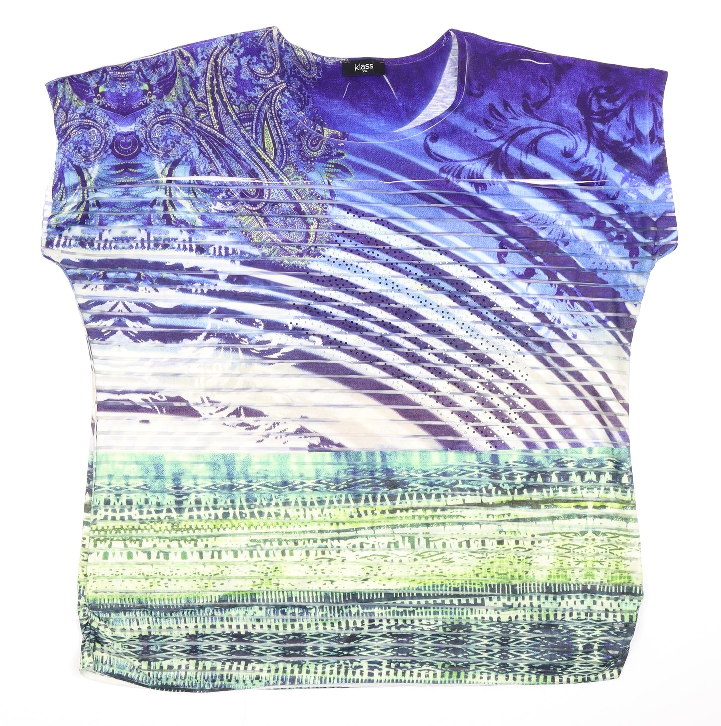 Klass Womens Multicoloured   Basic T-Shirt Size 2XL