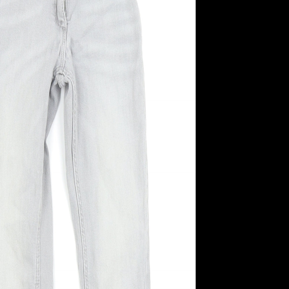 NEXT Girls Grey   Straight Jeans Size 8 Years